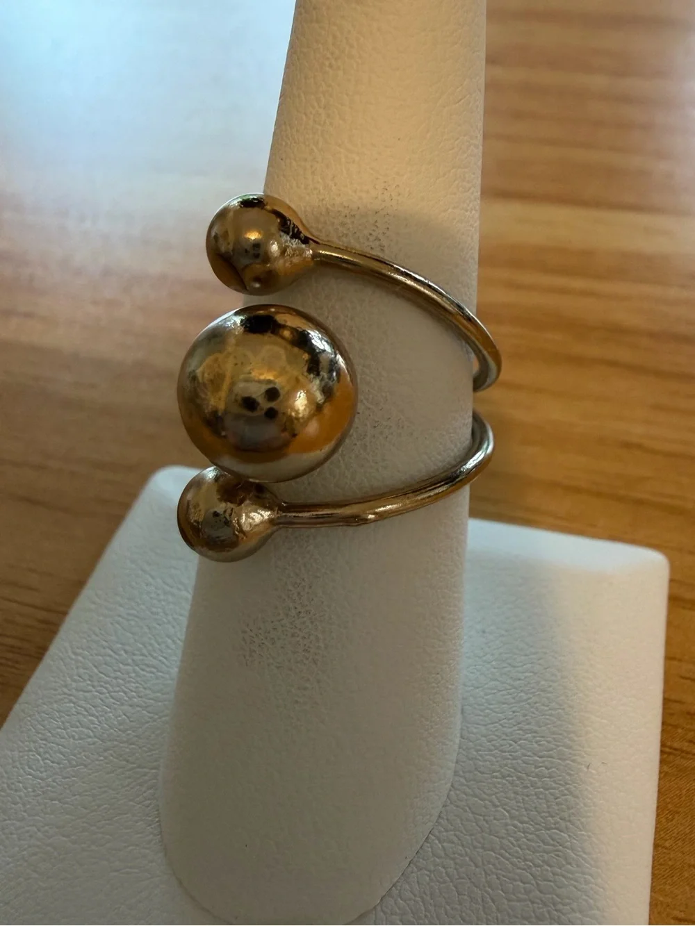 Triple Ball Adjustable Ring - 7.5